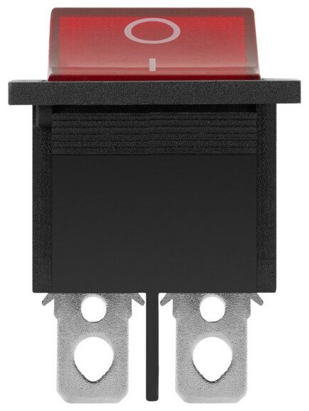 выключатель DUWI с подсветкой 250В 16A красный - фото №3