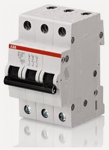 Изображение товара Автоматический выключатель Abb 3p C 25А 6кА SH203, 2CDS213001R0254