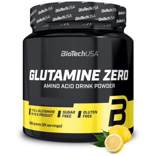 Аминокислота BioTechUSA Glutamine Zero, лимон, 300 гр.