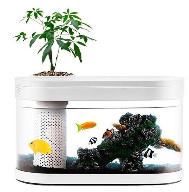 Аквариум для рыбок аква-эко ферма Xiaomi Geometry C180 Fish Tank Pro Standart Set - фотография № 1