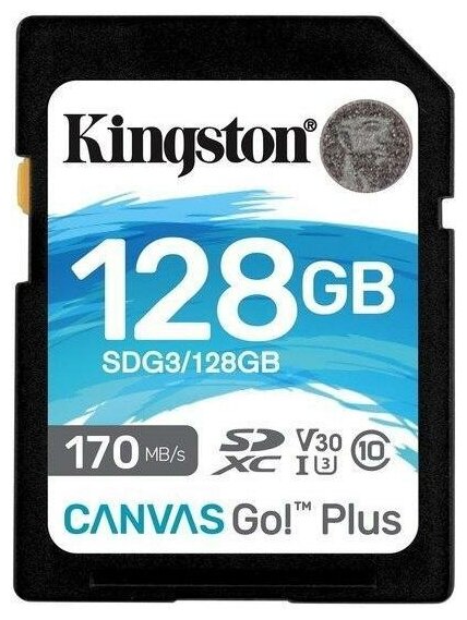 Карта памяти SD XC 128Gb Kingston SDG3/128GB