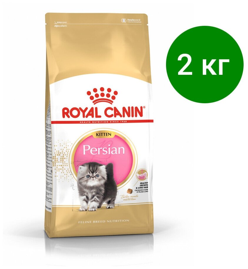 Сухой корм для котят Royal Canin KITTEN PERSIAN (киттен персиан) Birth & Growth Специальное питание для котят персидской породы в возрасте от 4 до 12 месяцев 2 кг - фотография № 3