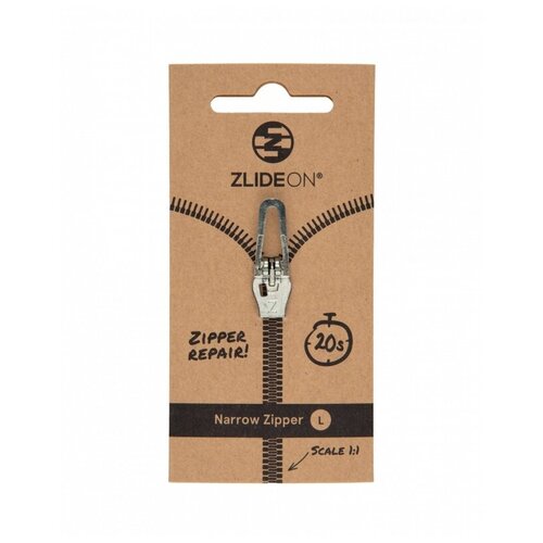 Бегунок для молнии ZlideOn Narrow Zipper L 5C-2 (Silver)