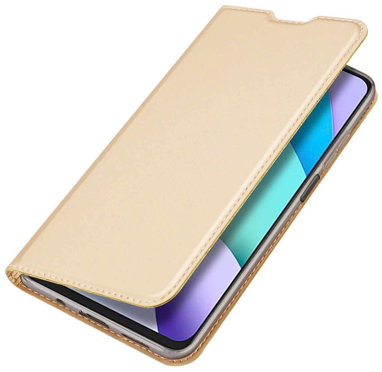 Чехол книжка Dux Ducis для Xiaomi 12 / 12X, Skin Series золотой