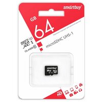 Лучшие Карты флэш-памяти SmartBuy microSDXC Class10 64 Гб