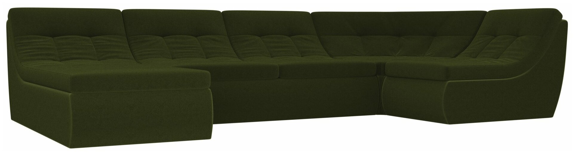 П-образный модульный диван Холидей, Микровельвет, Модель 101854