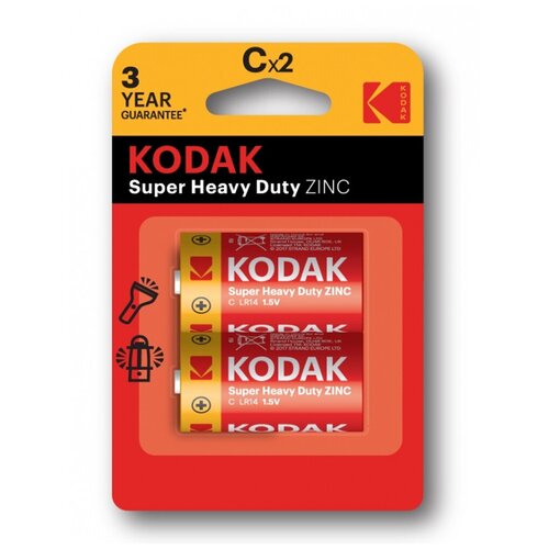 Батарейка KODAK Heavy Duty R14 BL2 (KCHZ-2)