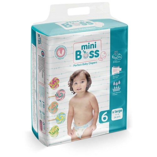 фото Детские подгузники mini boss № 5 junior premium, 11-25 кг, 26 шт.