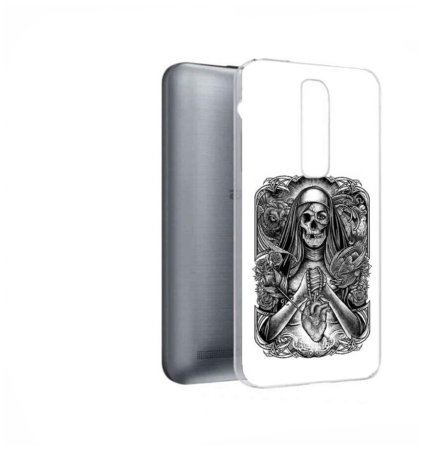 Чехол задняя-панель-накладка-бампер MyPads скелет с сердцем для ASUS Zenfone 2 Laser ZE601KL 6.0 (Z011D) противоударный