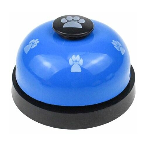 Звонок для дрессировки собак и кошек, Bentfores (7 х 7 х 4 см, синий, механический, 33207)