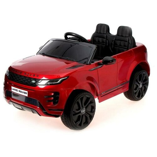 Электромобиль Range Rover Evoque, кожаное сидение, EVA колеса, цвет бордовый глянец