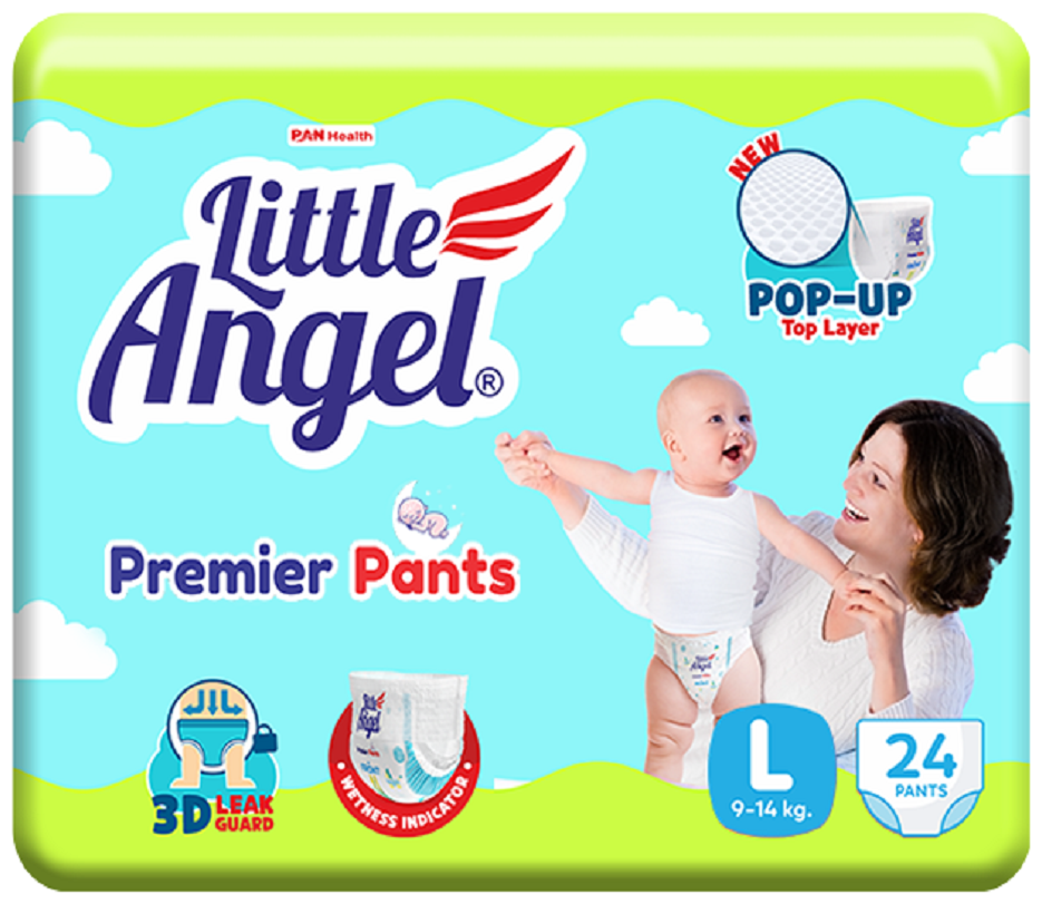 Подгузники трусики детские Little Angel Premier, 4/L (9-10 кг)-24шт