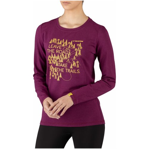 Футболка с длинным рукавом для активного отдыха VIKING Lako Bamboo Lady Longsleeve Magenta Purple (US:XS)