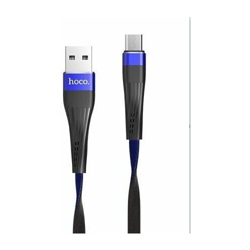Наушники Hoco U39 Slender USB-microUSB 24A 12M черныйсиний 82700₽