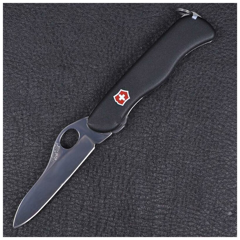 Нож перочинный Victorinox Sentinel One Hand (0.8413.M3) 111мм 4функций черный карт.коробка - фото №8