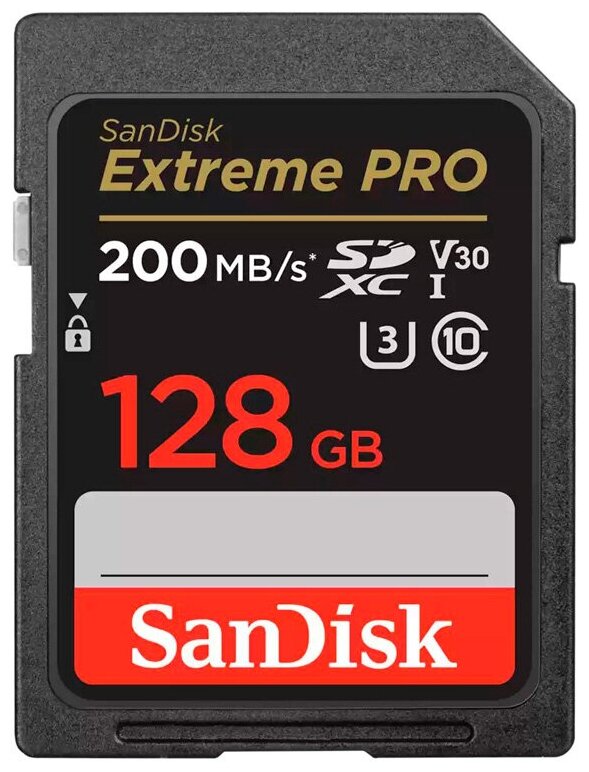 Карта памяти SanDisk SDXC 128GB Extreme Pro UHS-I V30 U3