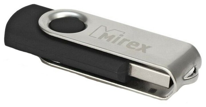 Флешка 16Gb Mirex Swivel черный USB 2.0 (13600-FMURUS16)