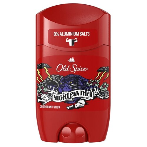 твердый дезодорант для тела old spice nightpanther 50 мл Синий дезодорант-стик Old Spice Nightpanther 50мл.