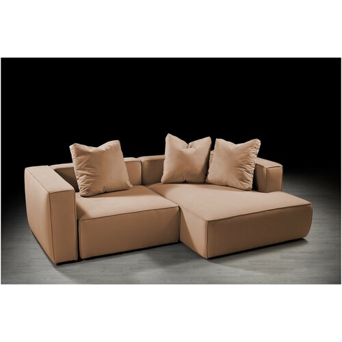 Диван LaCasa с оттоманкой, Велюр Newton, 246/162/R