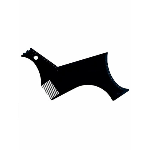 Расческа для бороды трафарет для бороды черный 620₽