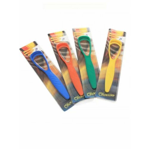 Скребок очиститель для чистки языка из медицинского пластика 4 шт