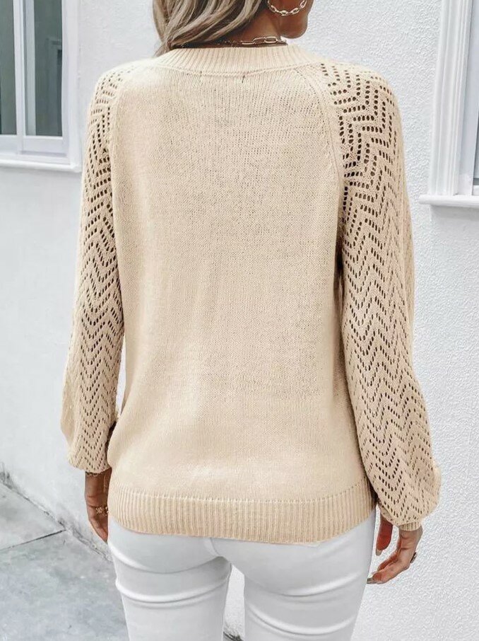 Пуловер Only you, размер M, , бежевый — фото 1