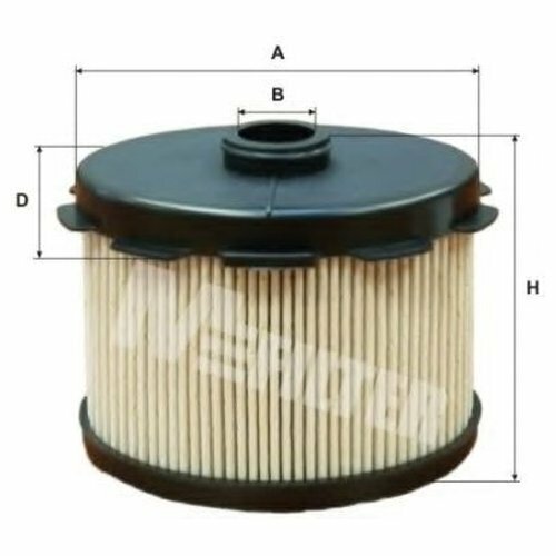 Фильтр топливный Mfiltеr DE 3117 для Citroen Berlingo (1996-2011), Citroen C1 (1984-2006), Citroen Jumpy (1994-2006)