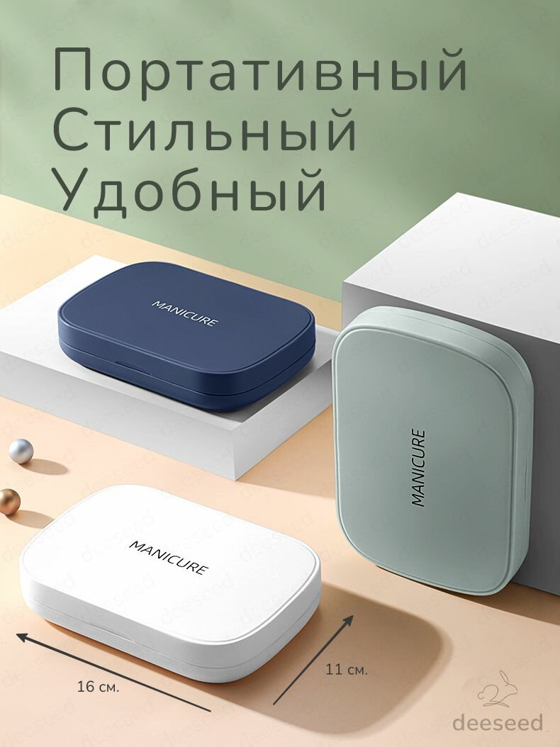 Маникюрный набор / Набор инструментов для маникюра, педикюра, лица (18 предметов) — фото 1