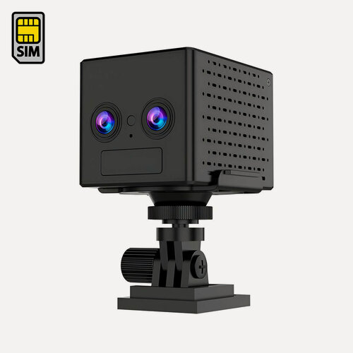 Изображение товара Миниатюрная автономная 4G камера ДжиЭмСи VC76-4G=Dual с двойным объективом 3mp (Ultra FullHD) с SIM картой - невидимая ИК подсветка, 6X ZOOM.