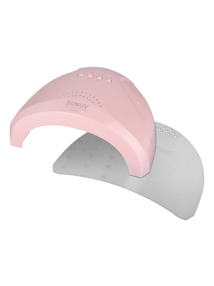 Лампа для маникюра SUNUV SUN 1, UV, 24/48Вт, розовая