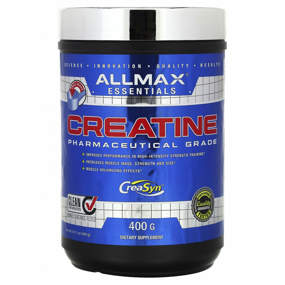 ALLMAX, креатин, фармацевтическая степень чистоты, без добавок, 400 г (14,11 унции)