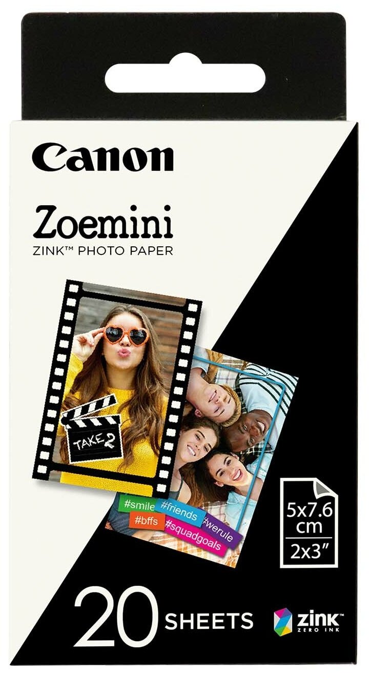 Картридж для фотоаппарата Canon Zoemini Zink Photo Paper 20 листов (ZP-2030-20)
