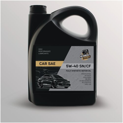 Моторное масло MECHANICAL BROTHERS CAR 5W-40 SN/CF Синтетическое 1л