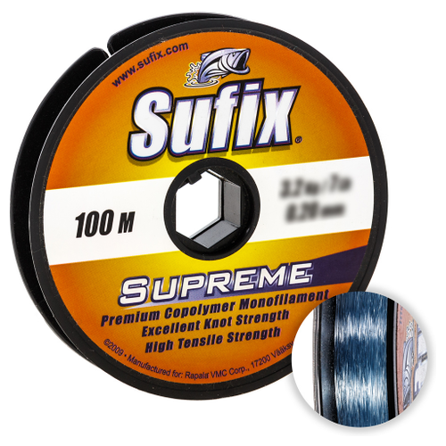 Леска Sufix Supreme 100м. 0.90мм. BLUE