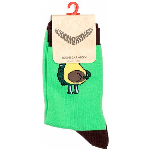 Носки BOOOMERANGS, размер 34-39, зеленый