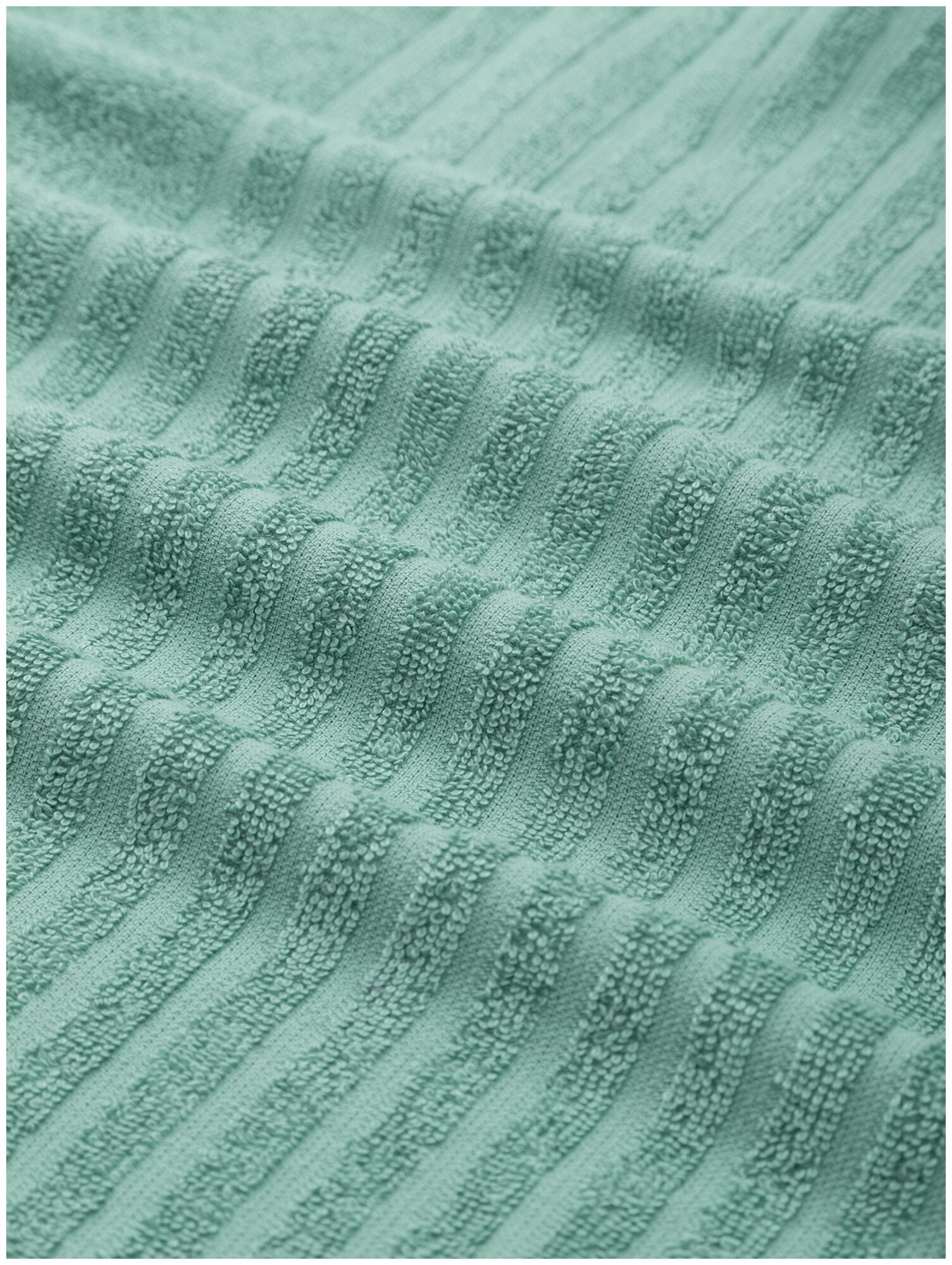 Полотенце махровое для лица и рук, Донецкая мануфактура, 50Х100см, цвет:зеленая камея, 100% хлопок - фотография № 2