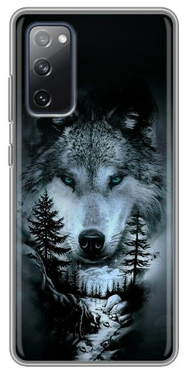 Дизайнерский силиконовый чехол для Самсунг S20 FE / Samsung Galaxy S20 FE Лесной волк