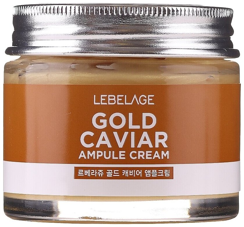 Крем для лица Lebelage Gold Caviar Ампульный с экстрактом икры 70мл - фото №7