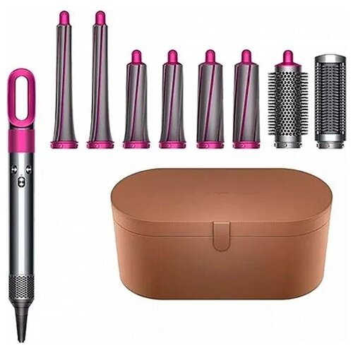 Стайлер Dyson Airwrap HS01 KIT02 Limited Customised Nickel Fuchsia (никель/фуксия) 9 насадок