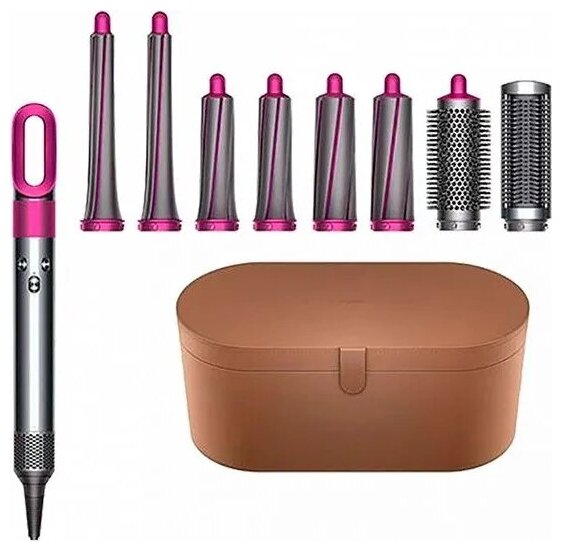 Стайлер Dyson Airwrap HS01 KIT02 limited customised, Nickel/Fuchsia - фотография № 1