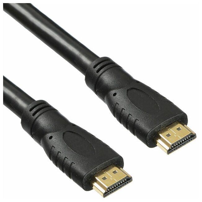 Кабель аудио-видео BURO HDMI (m) - HDMI (m) , ver 2.0, 7м, GOLD черный [bhp hdmi 2.0-7] - фото №2