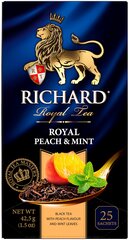 Чай черный Richard Royal Peach & Mint в пакетиках, 25 пак.