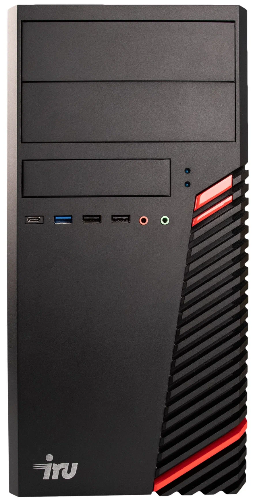 ПК IRU Office 510H4SM MT i3 10105/8Gb/1Tb UHDG 630/DOS/черный