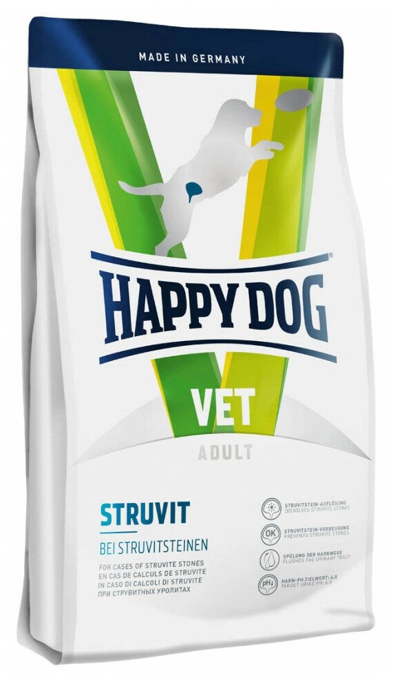 Happy Dog Vet Diet Struvit сухой корм для собак всех пород при струвитном типе МКБ - 12,5 кг 60373