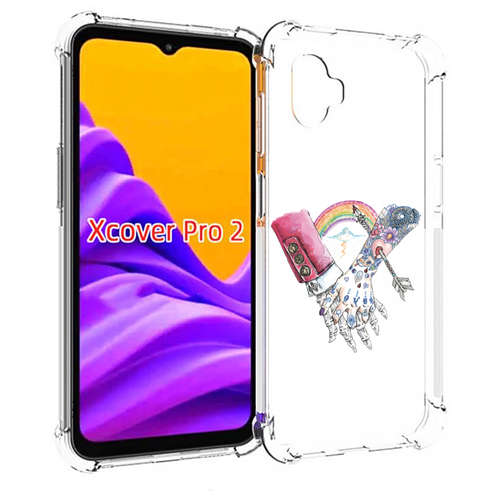 чехол mypads абстракция здоровый мозг для samsung galaxy xcover pro 2 задняя панель накладка бампер Чехол MyPads абстракция руки в татуировках для Samsung Galaxy Xcover Pro 2 задняя-панель-накладка-бампер