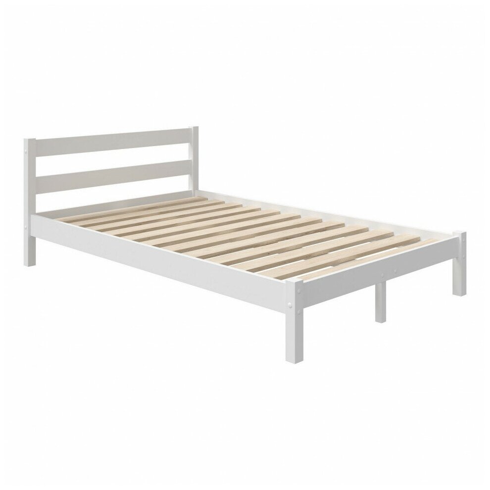 Двуспальная кровать Lotta-1 120х200 см. белый