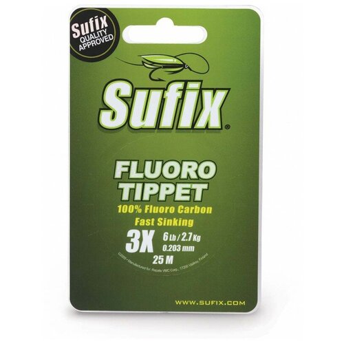 Леска флюорокарбон Sufix Fluoro Tippet Clear 25м 0.158мм 1.8 кг