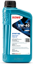 Масло моторное 5W-40 ROWE 1л НС-синтетика HIGHTEC SYNT RSi A3/B4