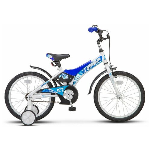Детский велосипед Stels Jet 18 Z010 2023 18 Бело-голубой 762000₽
