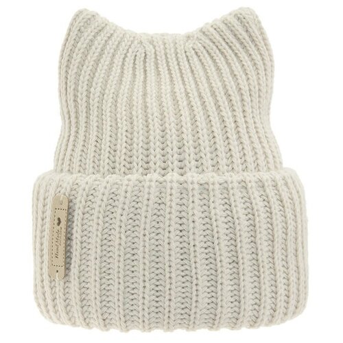 фото Шапка для девочки пышка, цвет светло-бежевый, размер 52-56 mialt